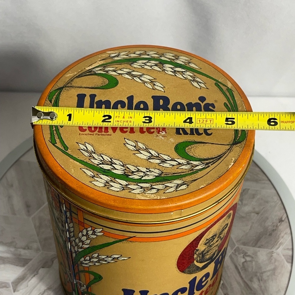 Vintage 1985 Uncle Ben’s Converted Rice Tin 64oz – Replica of 1947 Packaging - Picture 10 of 10